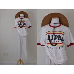 00s Alpha Sigma Tau Ringer‎ Tee size L
